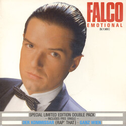 Falco Emotional (N.Y. Mix) USED VINYL 7INCH 45 RPM SINGLE + 7INCH 45 RPM SINGLE