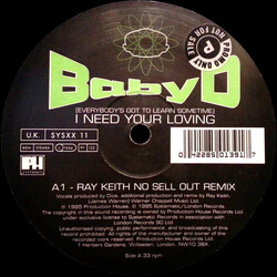 Baby D (Everybody's Got To Learn Sometime) I Need Your Loving USED VINYL 12INCH 33 S RPM