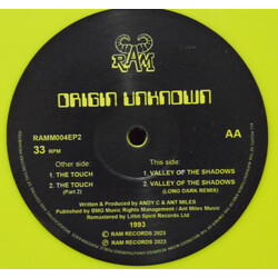Origin Unknown The Touch / Valley Of The Shadows USED VINYL 12INCH 33 S RPM EP LIMITED EDITION REMASTERED