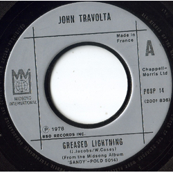 John Travolta Greased Lightning Vinyl 7" USED