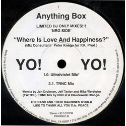 Anything Box Where Is Love & Happiness USED VINYL 12INCH LIMITED EDITION
