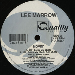 Lee Marrow Movin' USED VINYL 12INCH 33 S RPM