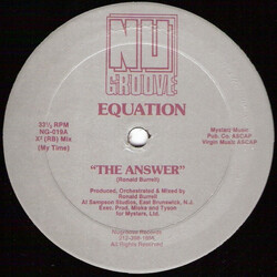 Equation The Answer USED VINYL 12INCH 33 S RPM