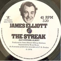 James Elliott (8) The Streak USED VINYL 7INCH 45 RPM