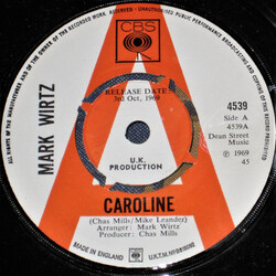Mark Wirtz Caroline USED VINYL 7INCH 45 RPM SINGLE PROMO