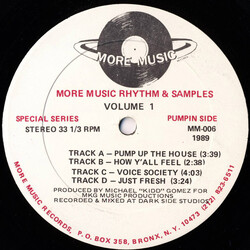 Michael "Kidd" Gomez More Music Rhythm & Samples - Volume 1 USED VINYL 12INCH 33 S RPM