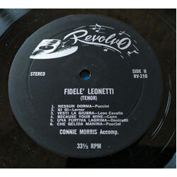 Fidele' Leonetti Tenor Vinyl LP USED
