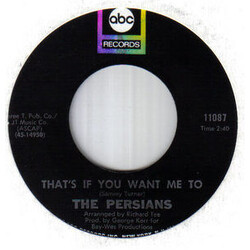 The Persians Too Much Pride / That's If You Want Me To USED VINYL 7INCH 45 RPM SINGLE