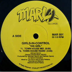 Girls-In-Control Dis Girl USED VINYL 12INCH 33 S RPM