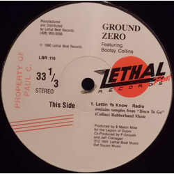 Ground Zero (11) / Bootsy Collins Lettin Ya Know VINYL 12" USED