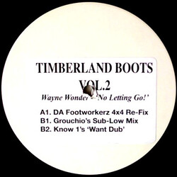 DJ Curious (2) Timberland Boots Vol. 2 USED VINYL 12INCH UNOFFICIAL RELEASE WHITE LABEL 33 S RPM