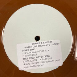 Shanks & Bigfoot Sweet Like Chocolate USED VINYL 12INCH LIMITED EDITION WHITE LABEL