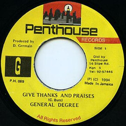 General Degree Give Thanks And Praises USED VINYL 7INCH