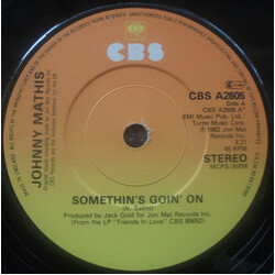 Johnny Mathis Somethin's Goin' On USED VINYL 7INCH 45 RPM