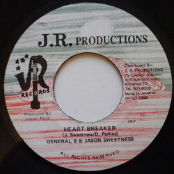 General B / Jason Sweetness / Junior Reid Heart Breaker / Listen To The Voices-Re-Mix USED VINYL 7INCH 45 RPM MISPRINT