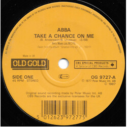 ABBA Take A Chance On Me / Chiquitita USED VINYL 7INCH 45 RPM