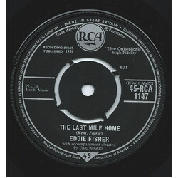 Eddie Fisher The Last Mile Home USED VINYL 7INCH 45 RPM SINGLE REPRESS