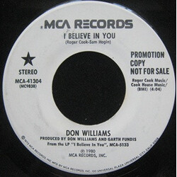 Don Williams (2) I Believe In You USED VINYL 7INCH SINGLE PROMO