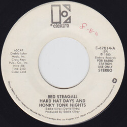 Red Steagall Hard Hat Days And Honky Tonk Nights USED VINYL 7INCH 45 RPM PROMO
