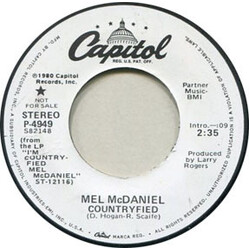 Mel McDaniel Countryfied USED VINYL 7INCH 45 RPM SINGLE PROMO