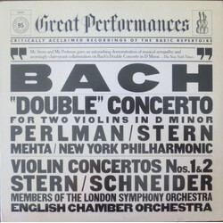Johann Sebastian Bach / Isaac Stern / Itzhak Perlman / Zubin Mehta / The New York Philharmonic Orchestra / Members Of The London Symphony Orchestra / 