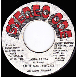 Lieutenant Stitchie Labba Labba USED VINYL 7INCH