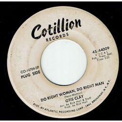 Otis Clay Do Right Woman, Do Right Man / That Kind Of Lovin' USED VINYL 7INCH 45 RPM SINGLE PROMO