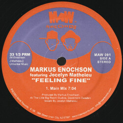 Markus Enochson / Jocelyn Mathieu Feeling Fine USED VINYL 12INCH 33 S RPM