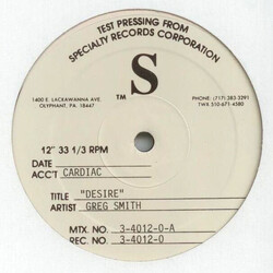 The Program Desire USED VINYL 12INCH 33 S RPM TEST PRESSING