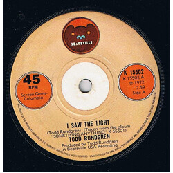 Todd Rundgren I Saw The Light USED VINYL 7INCH 45 RPM SINGLE