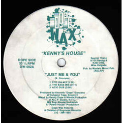 Kenny's House Just Me & You USED VINYL 12INCH 33 S RPM