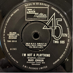 Marv Johnson Why Do You Want To Let Me Go / I'm Not A Plaything USED VINYL 7INCH 45 RPM SINGLE