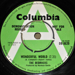 The Bedrocks Wonderful World USED VINYL 7INCH 45 RPM SINGLE PROMO