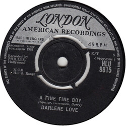 Darlene Love A Fine Fine Boy / (It's A) Marshmallow World USED VINYL 7INCH 45 RPM