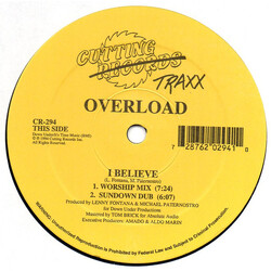 Overload (3) I Believe / (C'mon) Get With It USED VINYL 12INCH 33 S RPM