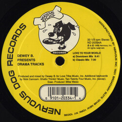 Dewey B. Drama Tracks USED VINYL 12INCH 33 S RPM