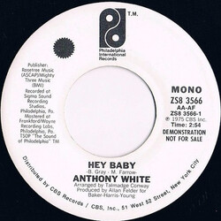 Anthony White Hey Baby USED VINYL 7INCH PROMO