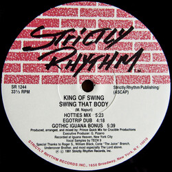King Of Swing Swing That Body / Get Up To Get Down USED VINYL 12INCH 33 S RPM