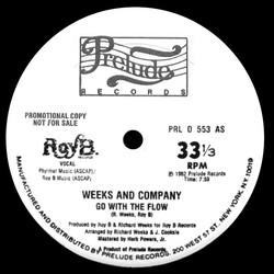 Weeks & Co. Go With The Flow USED VINYL 12INCH 33 S RPM PROMO