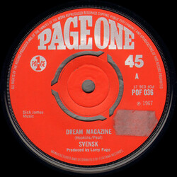 Svensk (2) Dream Magazine USED VINYL SINGLE 7INCH 45 RPM