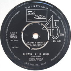 Stevie Wonder Blowin' In The Wind USED VINYL 7INCH 45 RPM SINGLE