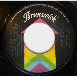 Jackie Wilson You Left The Fire Burning / What A Lovely Way USED VINYL 7INCH 45 RPM SINGLE
