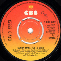 David Essex Gonna Make You A Star USED VINYL 7INCH 45 RPM SINGLE STEREO