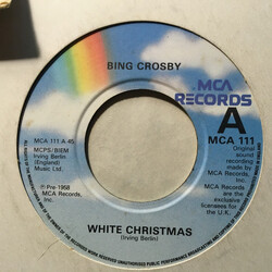 Bing Crosby White Christmas USED VINYL 7INCH 45 RPM SINGLE REISSUE REPRESS