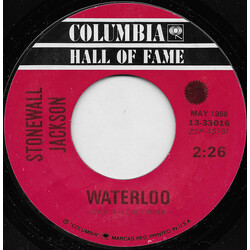 Stonewall Jackson Waterloo / Mary Don't You Weep USED VINYL 7INCH 45 RPM SINGLE REISSUE STYRENE