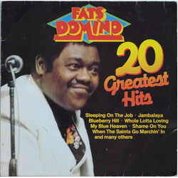 Fats Domino 20 Greatest Hits Vinyl LP USED