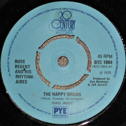 Russ Regent And His Rhythmaires The Happy Organ USED VINYL 7INCH 45 RPM SINGLE