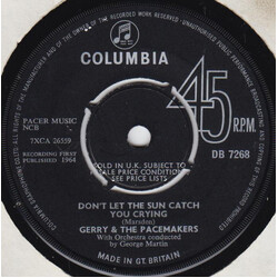 Gerry & The Pacemakers Don't Let The Sun Catch You Crying USED VINYL 7INCH 45 RPM SINGLE MONO