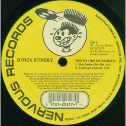 Byron Stingily Testify  (The UK Remixes) USED VINYL 12INCH 33 S RPM