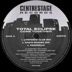 Total Eclipse (4) Come Together USED VINYL 12INCH 33 S RPM